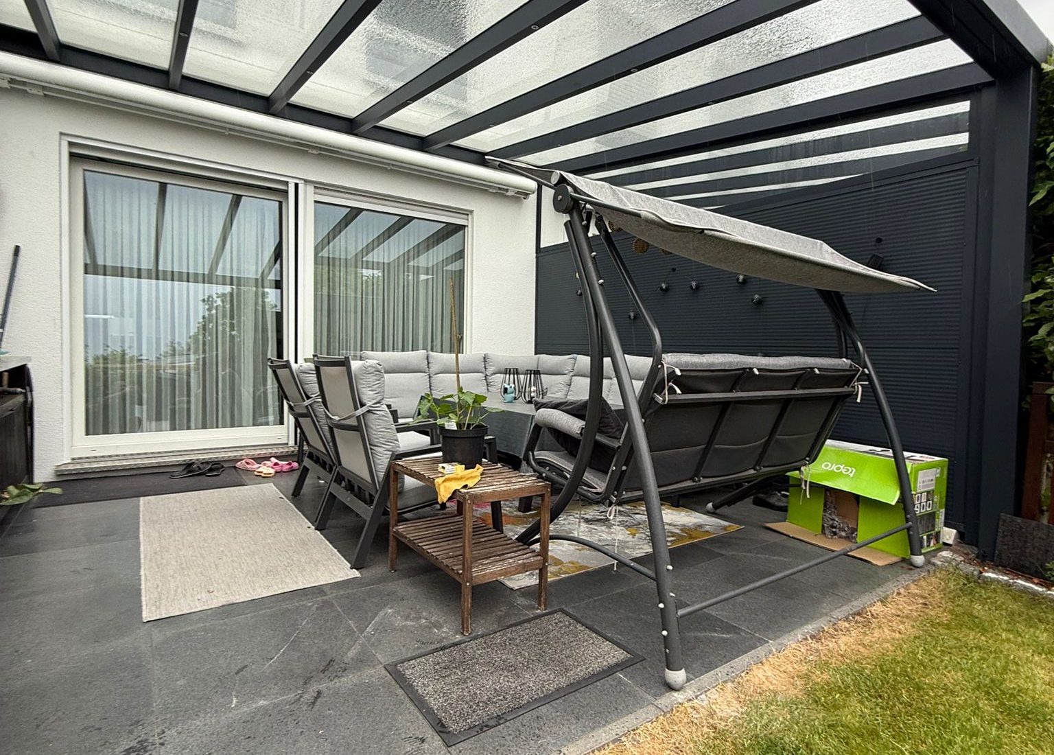 Overkapping met lounge